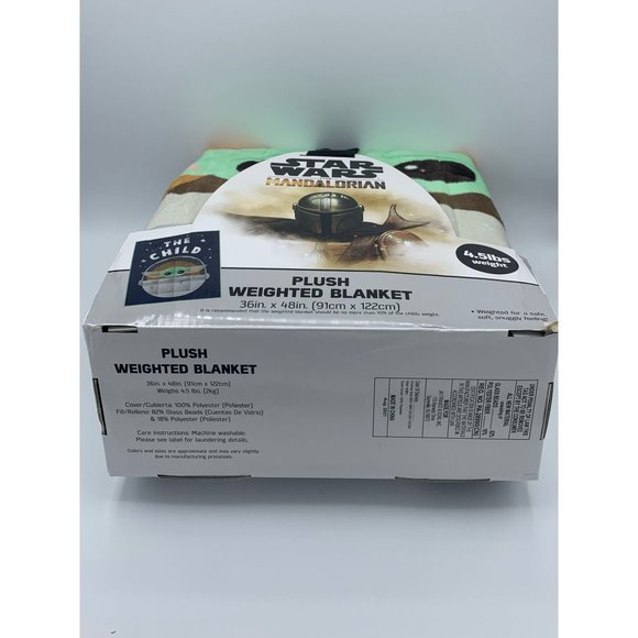 Star Wars Mandalorian "The Child" NEW Weighted Blanket 4.5lbs, NIB - Picture 6 of 9